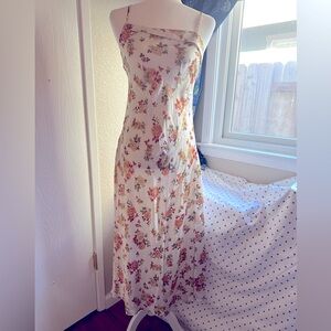 Cream floral dress